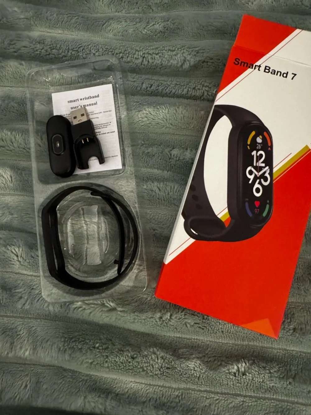 Smart Band 7 Fitness Tracker - Black